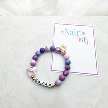 Load image into Gallery viewer, Butterfly Jade Name Bracelet
