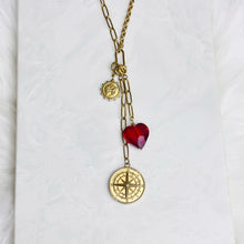 Load image into Gallery viewer, Red Heart Charm Necklace