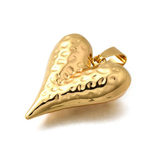 Load image into Gallery viewer, Hammered Heart Charm