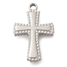 Load image into Gallery viewer, Faithful Cross Silver Charm
