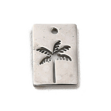 Load image into Gallery viewer, Palm Tree Silver Charm