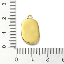 Load image into Gallery viewer, Gold Oval Tulip Charm