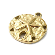 Load image into Gallery viewer, Sand Dollar Gold Charm