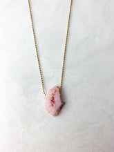 Load image into Gallery viewer, Pink Geode Necklace