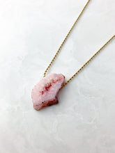 Load image into Gallery viewer, Pink Geode Necklace