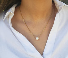 Load image into Gallery viewer, Single Pearl Necklace ; Fresh Water Pearl;