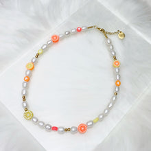 Load image into Gallery viewer, Citrus Pearl Necklace