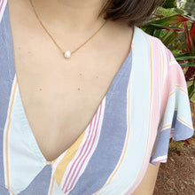 Load image into Gallery viewer, Single Pearl Necklace ; Fresh Water Pearl;