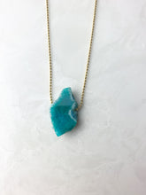 Load image into Gallery viewer, Green Geode Necklace