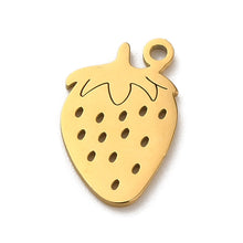 Load image into Gallery viewer, Dainty Strawberry Charm
