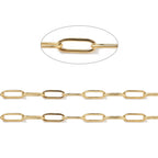Small Elongated Paperclip Chain