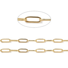 Cargar imagen en el visor de la galería, Small Elongated Paperclip Chain

