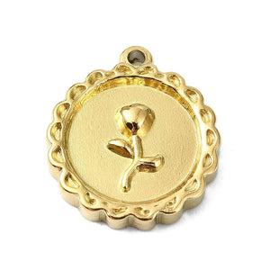 Single Rose Charm
