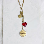 Red Heart Charm Necklace