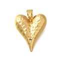Hammered Heart Charm