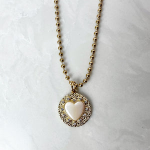 Mother of Pearl Heart