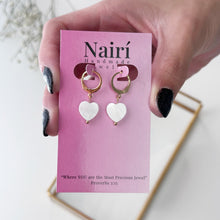 Load image into Gallery viewer, Small Heart Huggie Earrings
