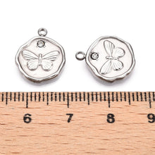 Load image into Gallery viewer, Shine Butterfly Silver Charm
