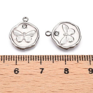 Shine Butterfly Silver Charm
