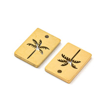 Load image into Gallery viewer, Palm Tree Gold Charm
