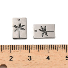 Load image into Gallery viewer, Palm Tree Silver Charm
