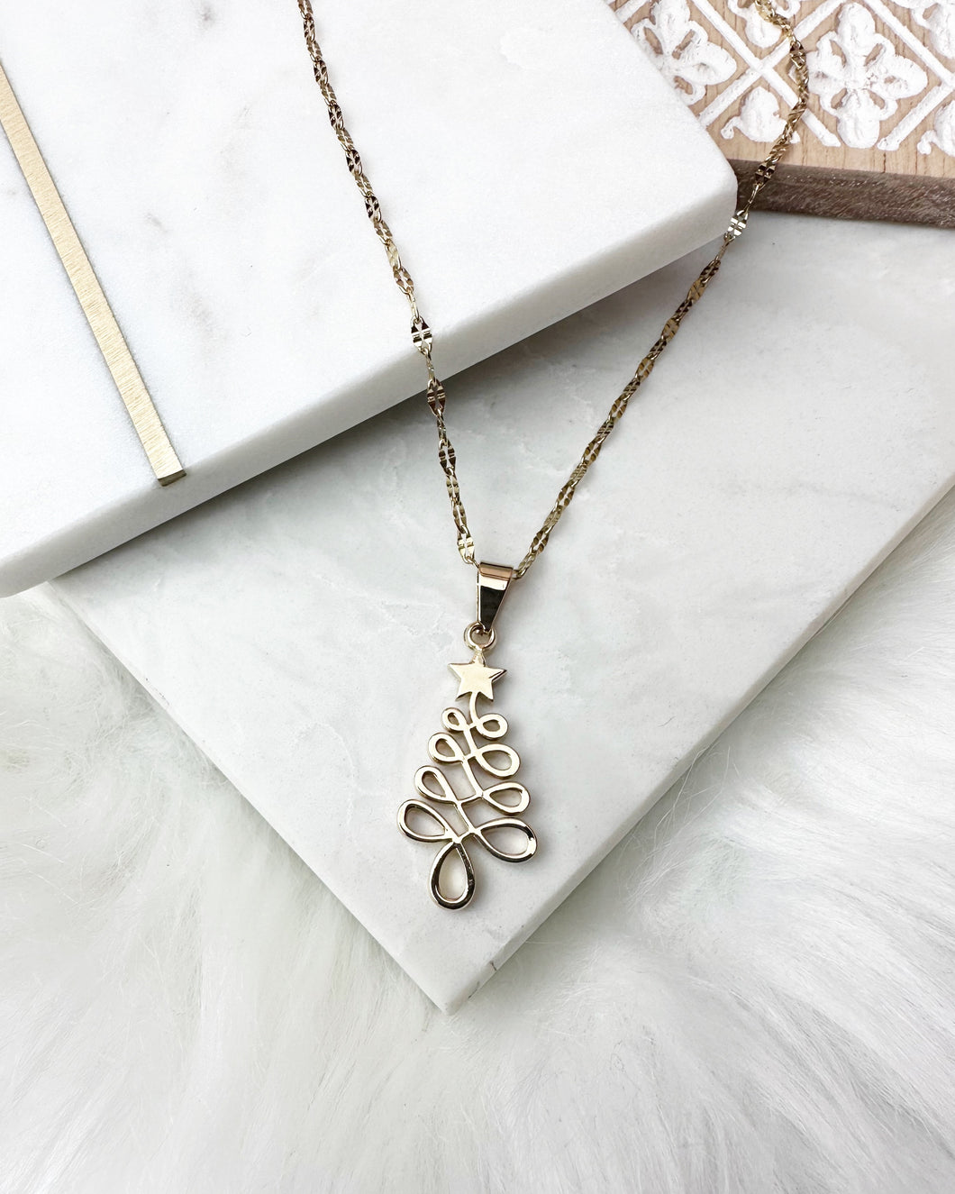 Christmas Tree Necklace