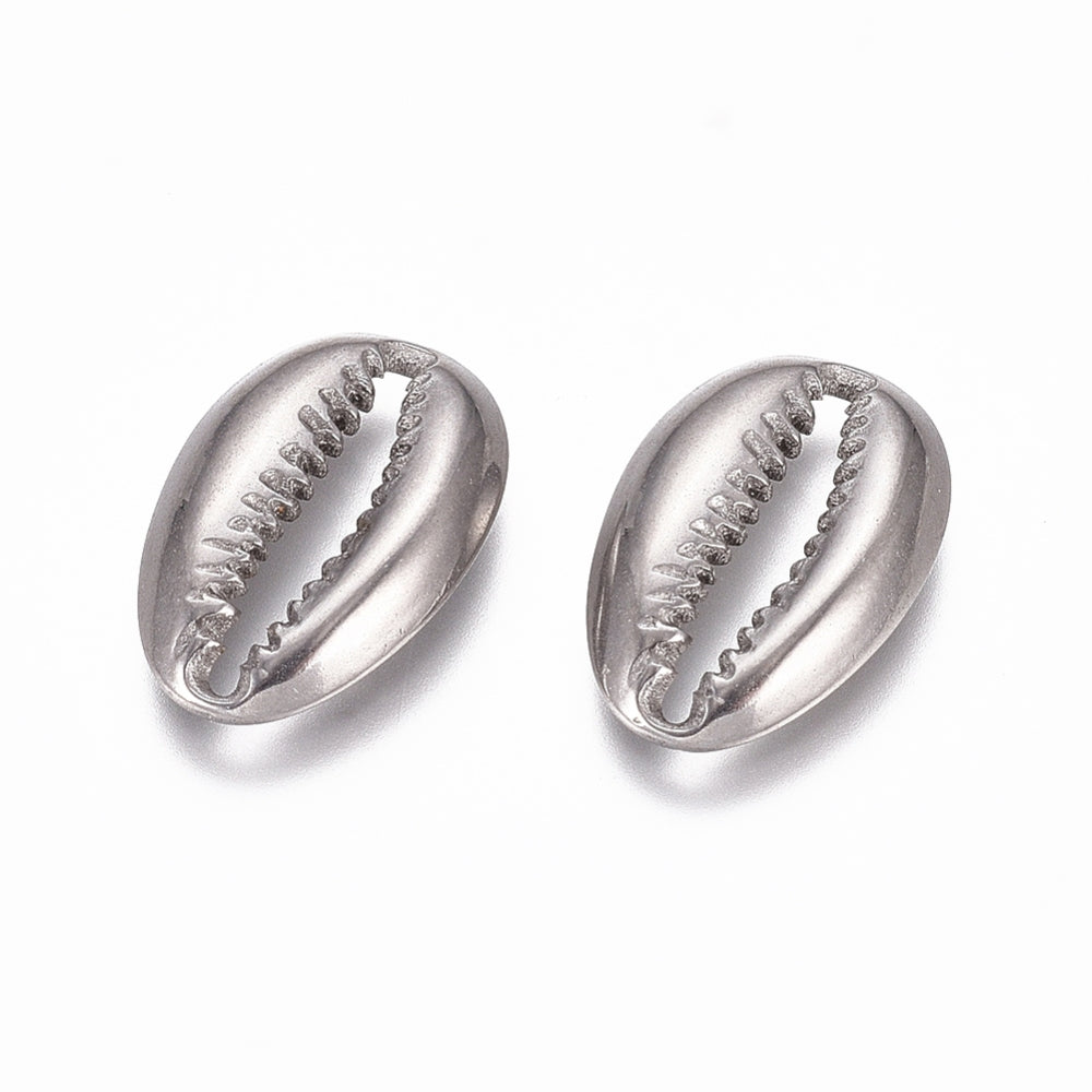 Cowrie Shell Silver Charm