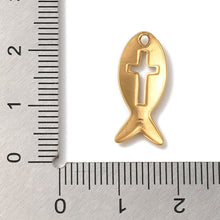 Load image into Gallery viewer, Fishermen of Men Gold Charm
