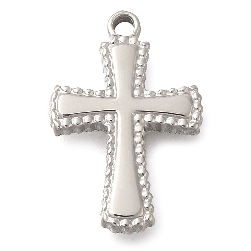 Faithful Cross Silver Charm