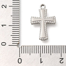 Load image into Gallery viewer, Faithful Cross Silver Charm
