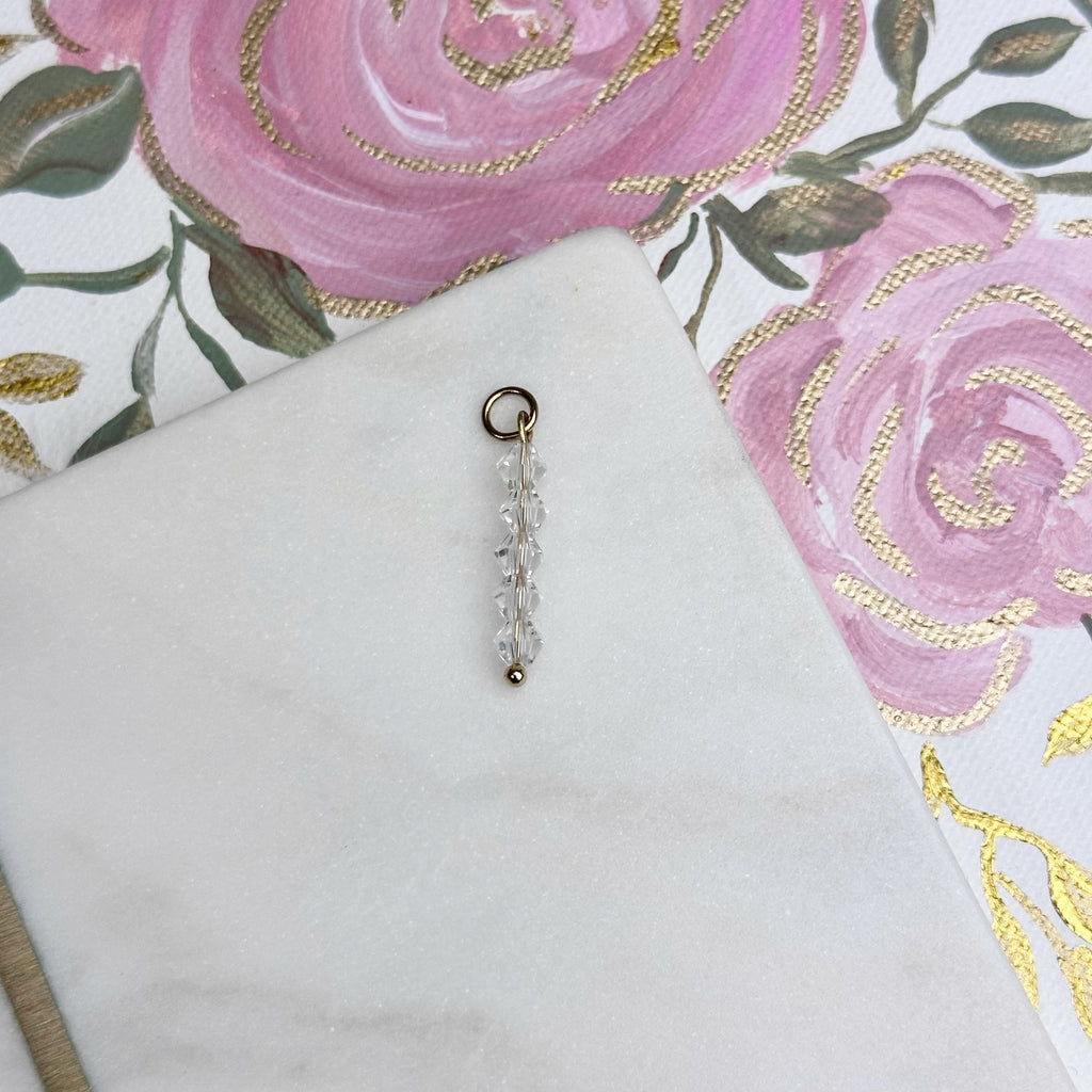 Bicone Crystals Charm