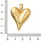 Hammered Heart Charm