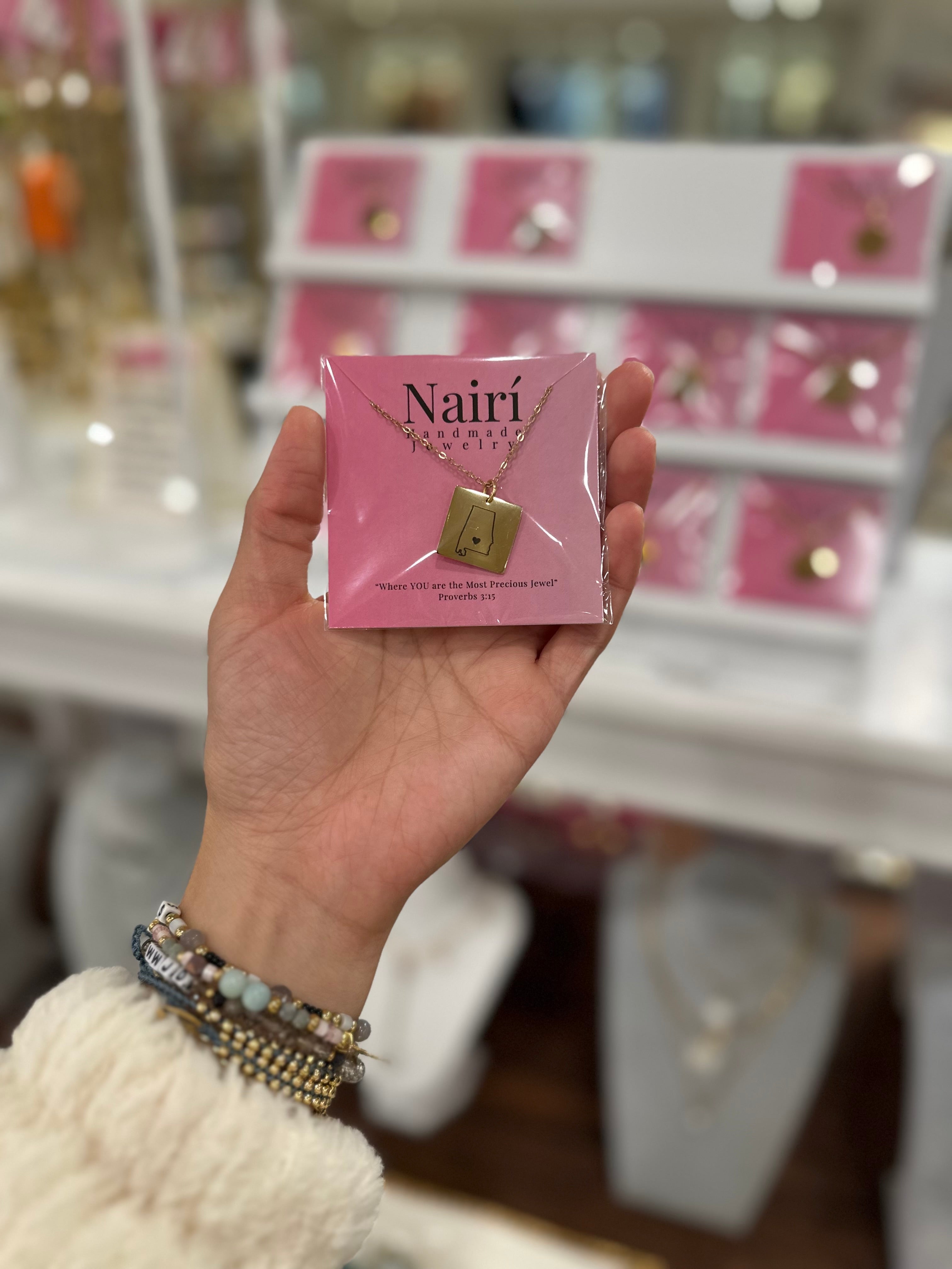 Your State Map Necklace