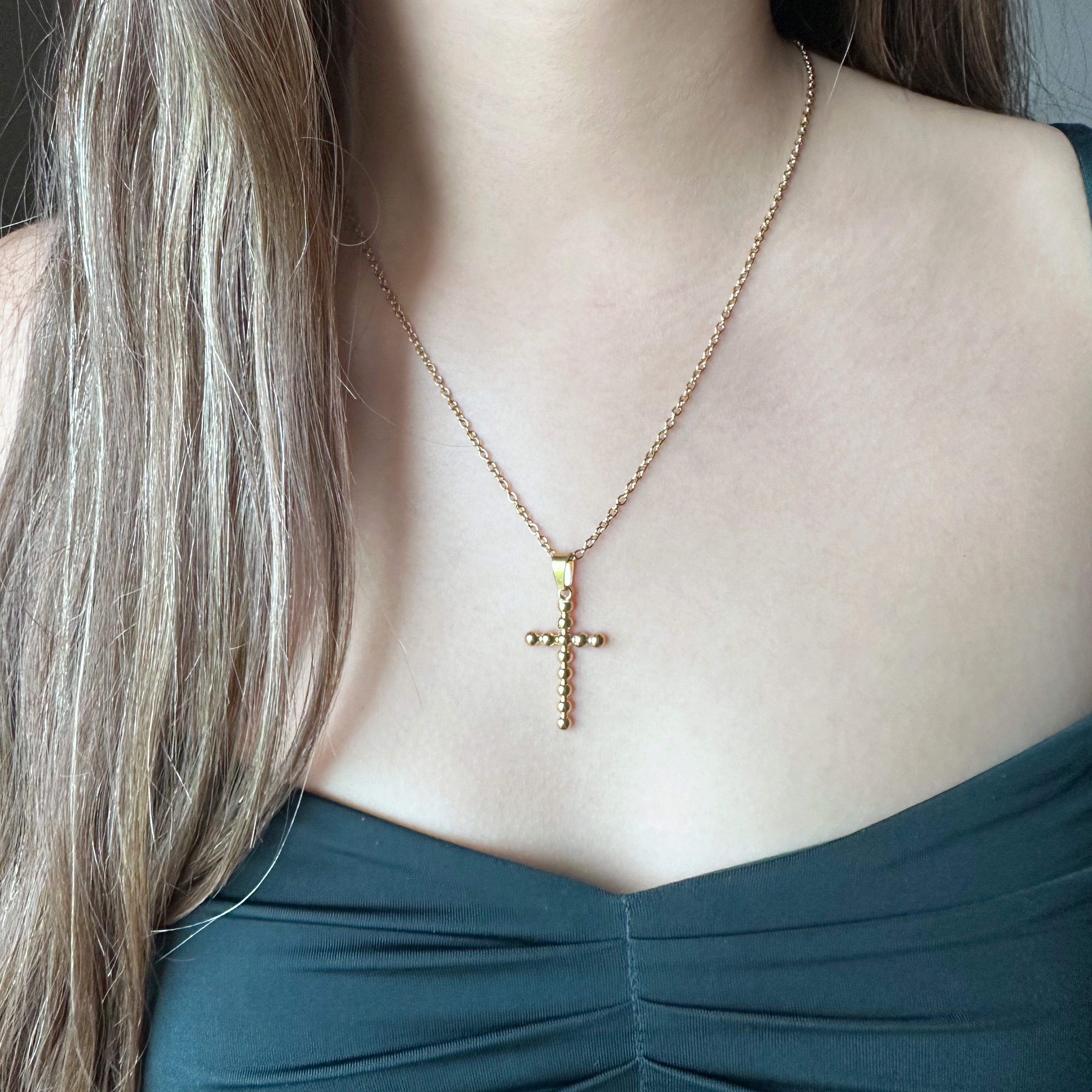 Cross Necklace (Gold)