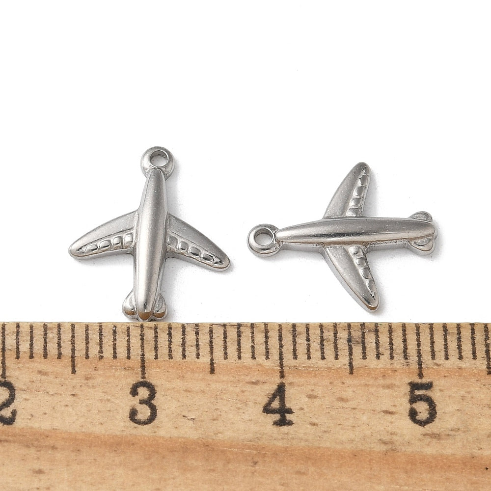 Dainty Silver Airplane