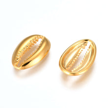 Load image into Gallery viewer, Cowrie Shell Gold Charm

