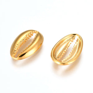 Cowrie Shell Gold Charm