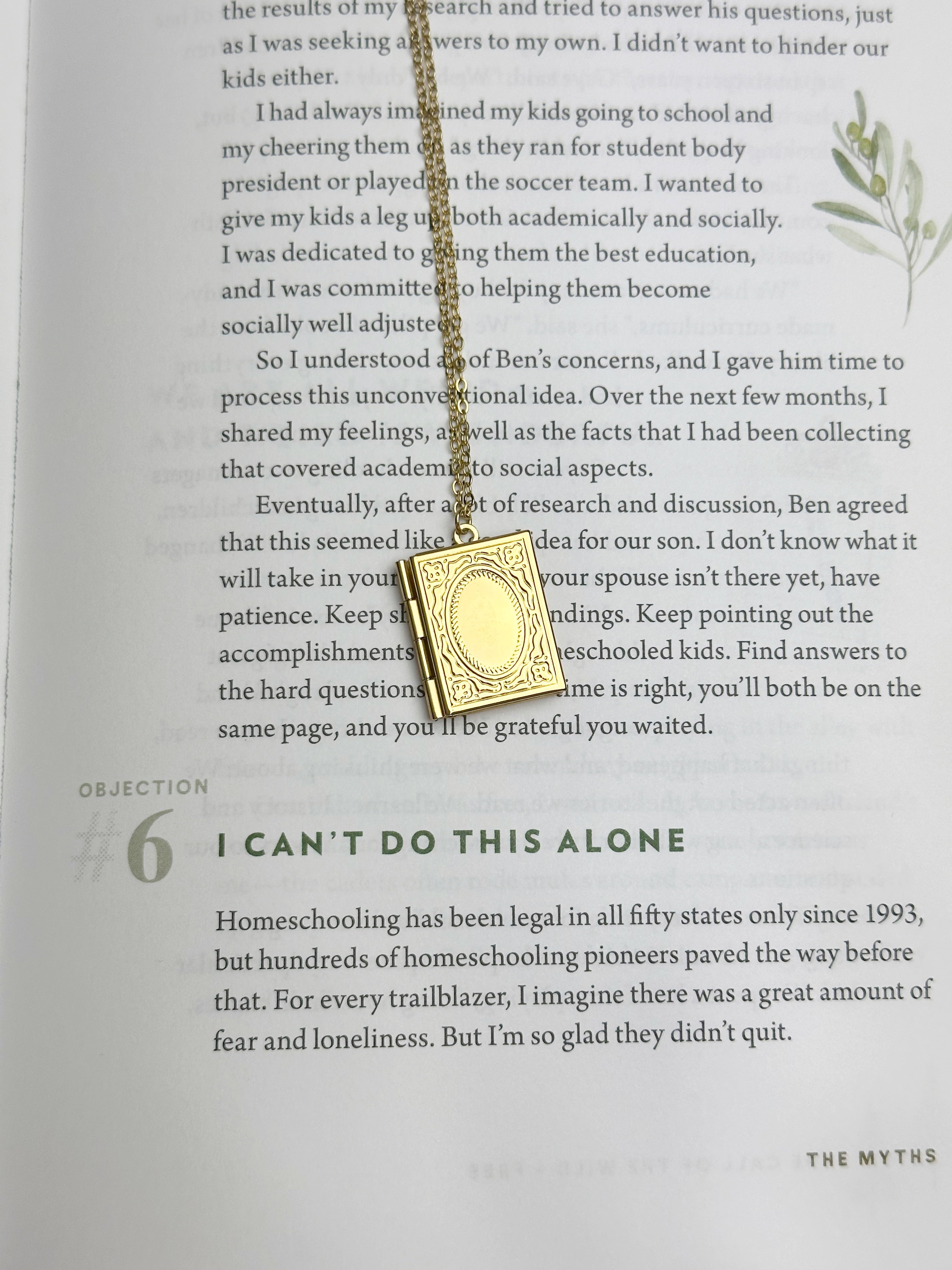 The Book Locket Necklace