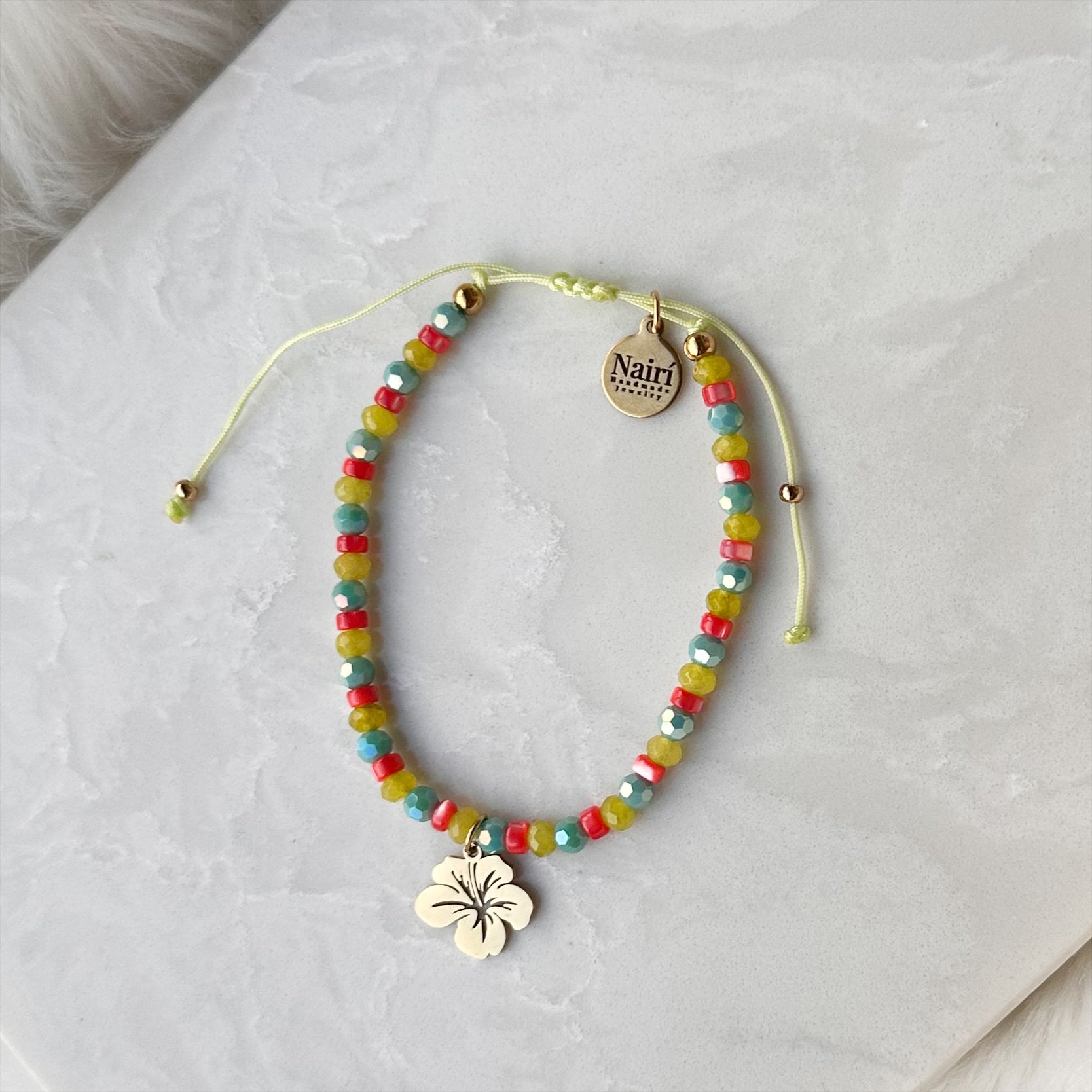 Colorful Hibiscus Bracelet