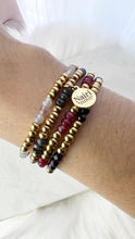 Load image into Gallery viewer, Light Gray Fall Stackable Gemstone Bracelet
