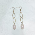Fall Rose Quartz Earrings