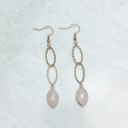 Fall Rose Quartz Earrings