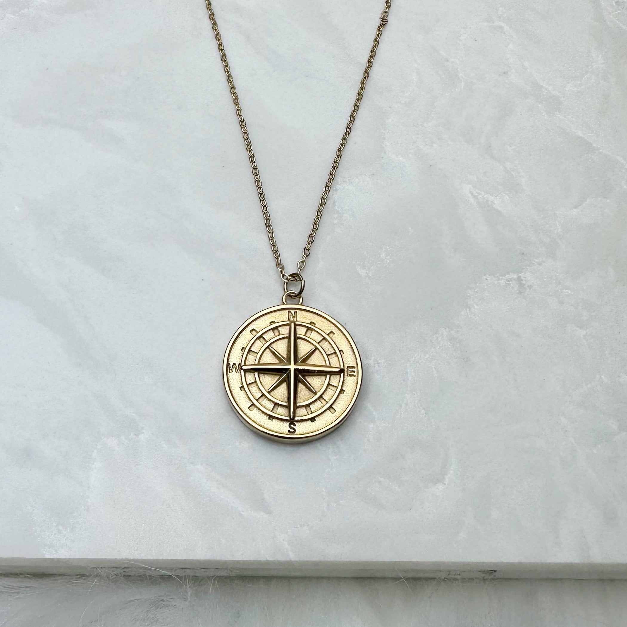 Compass Gold Necklace