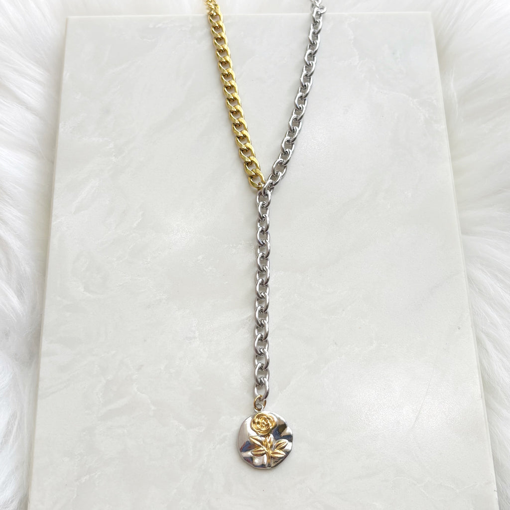 Silver and Thorn Necklace