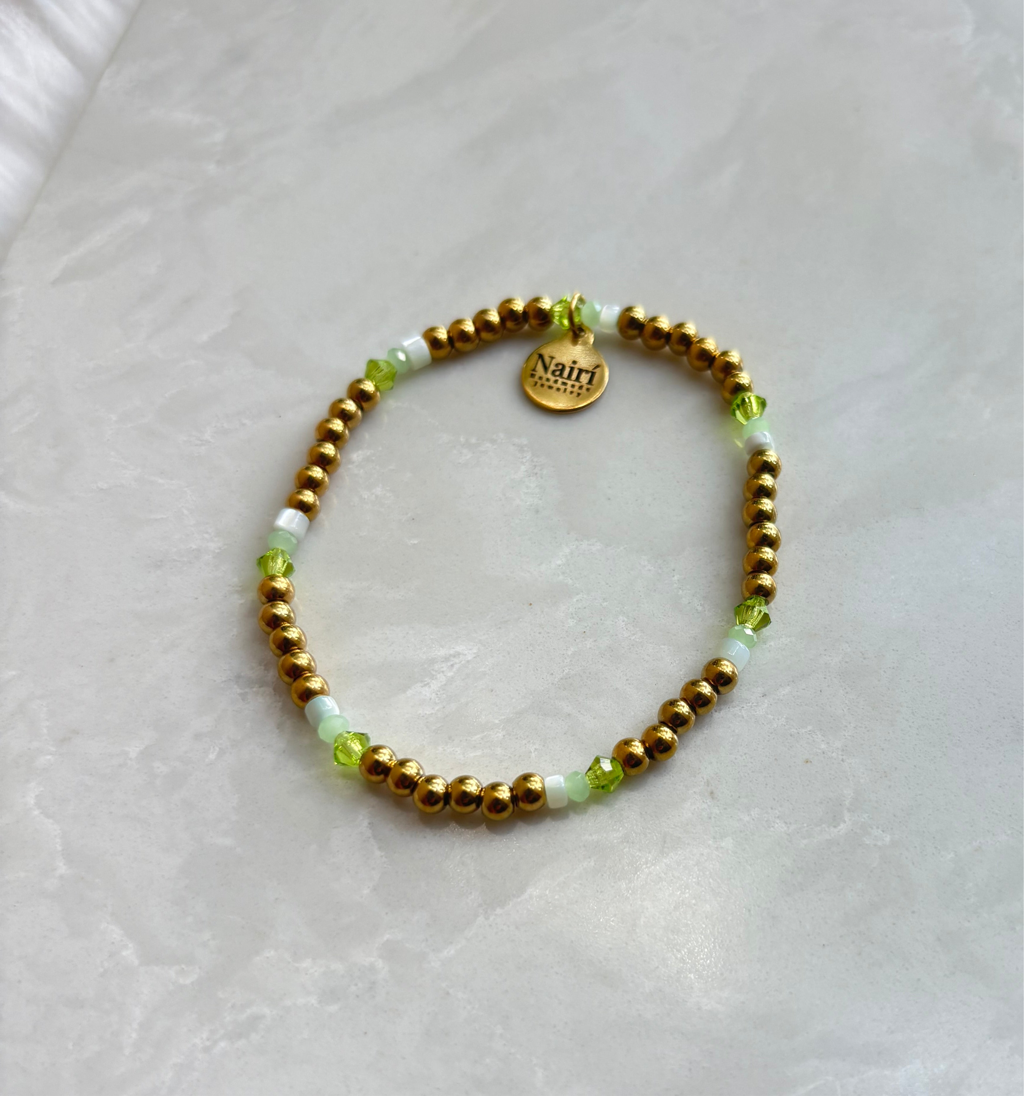 Green and Gold Bracelet