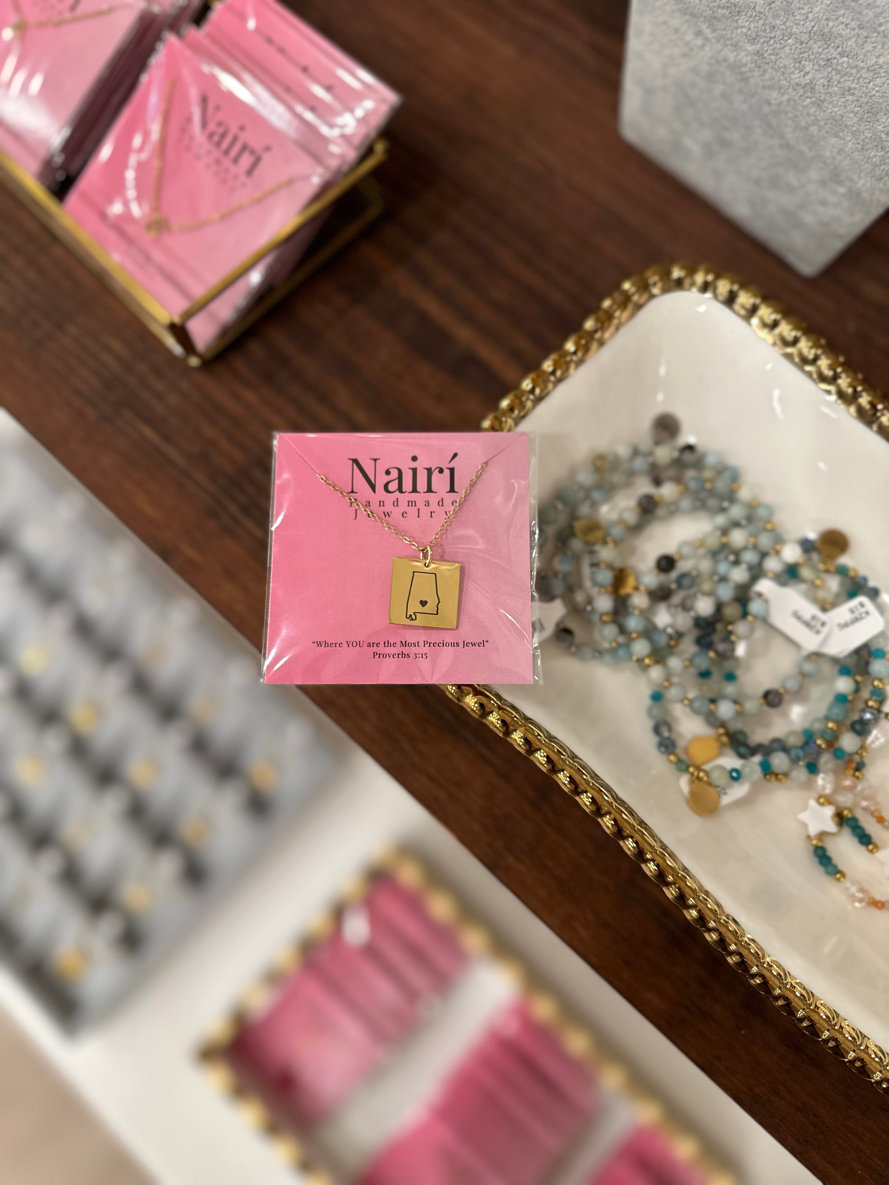 Your State Map Necklace