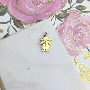 Children Silhouette Pendant Necklace