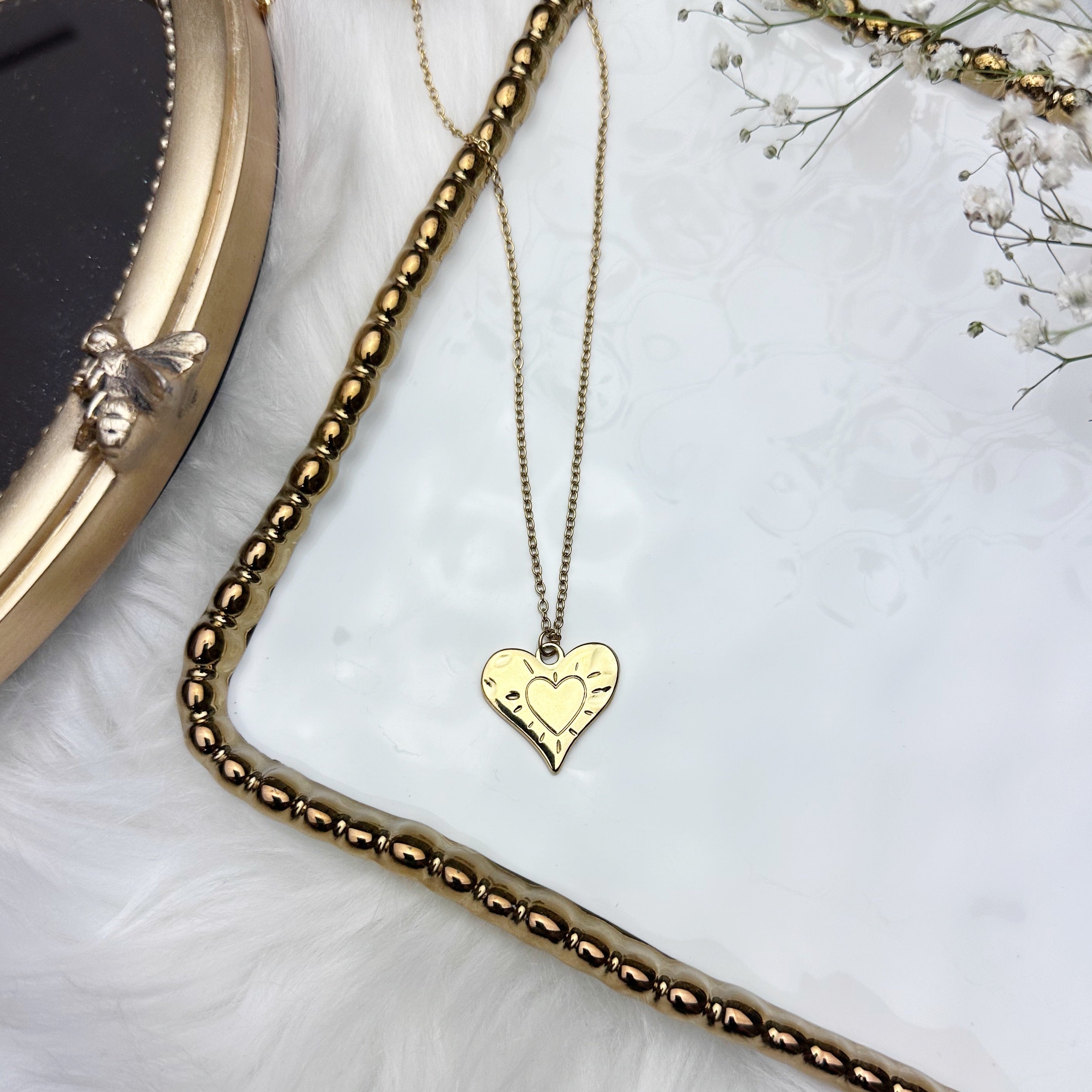 Large Heart Gold