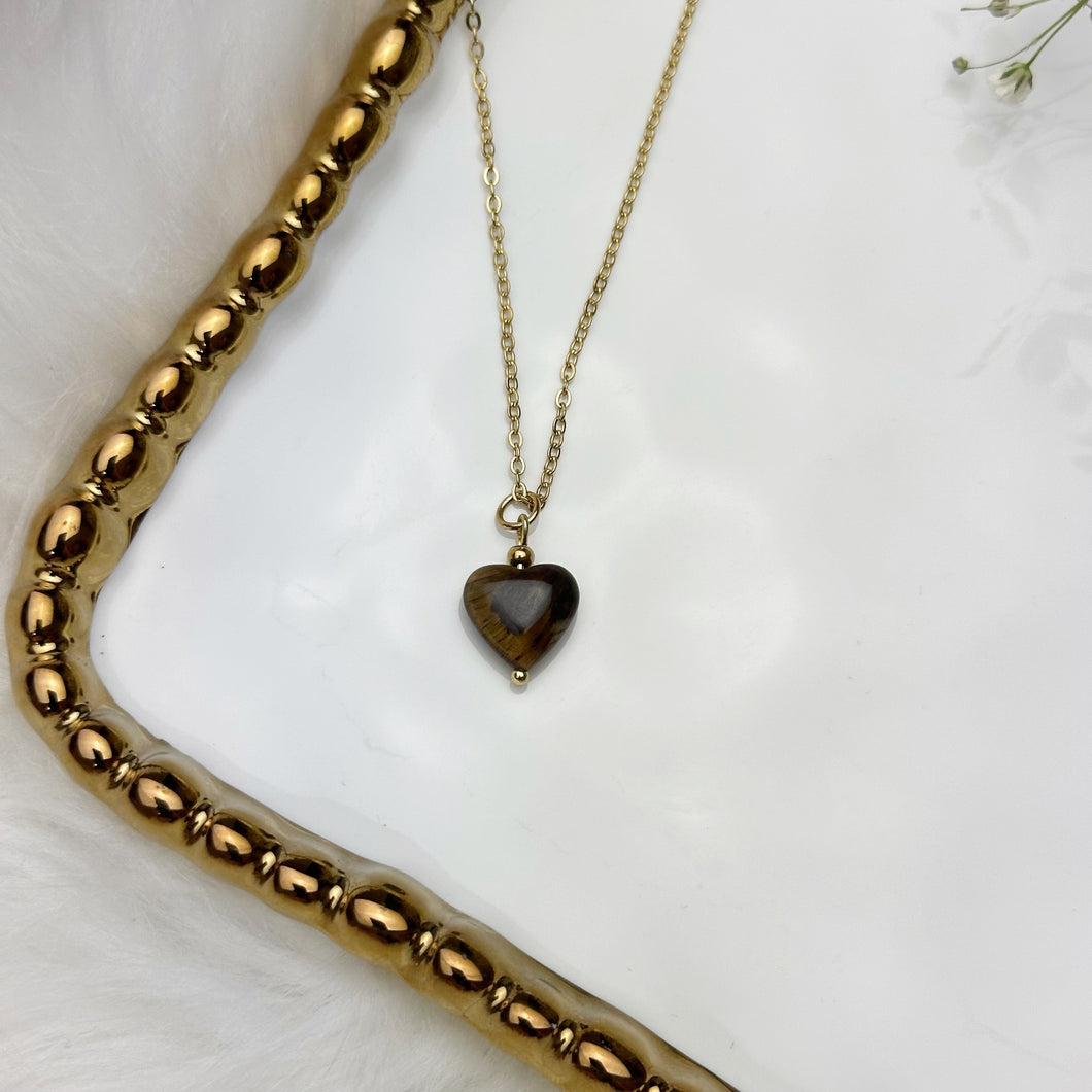 Tigers Eye Heart