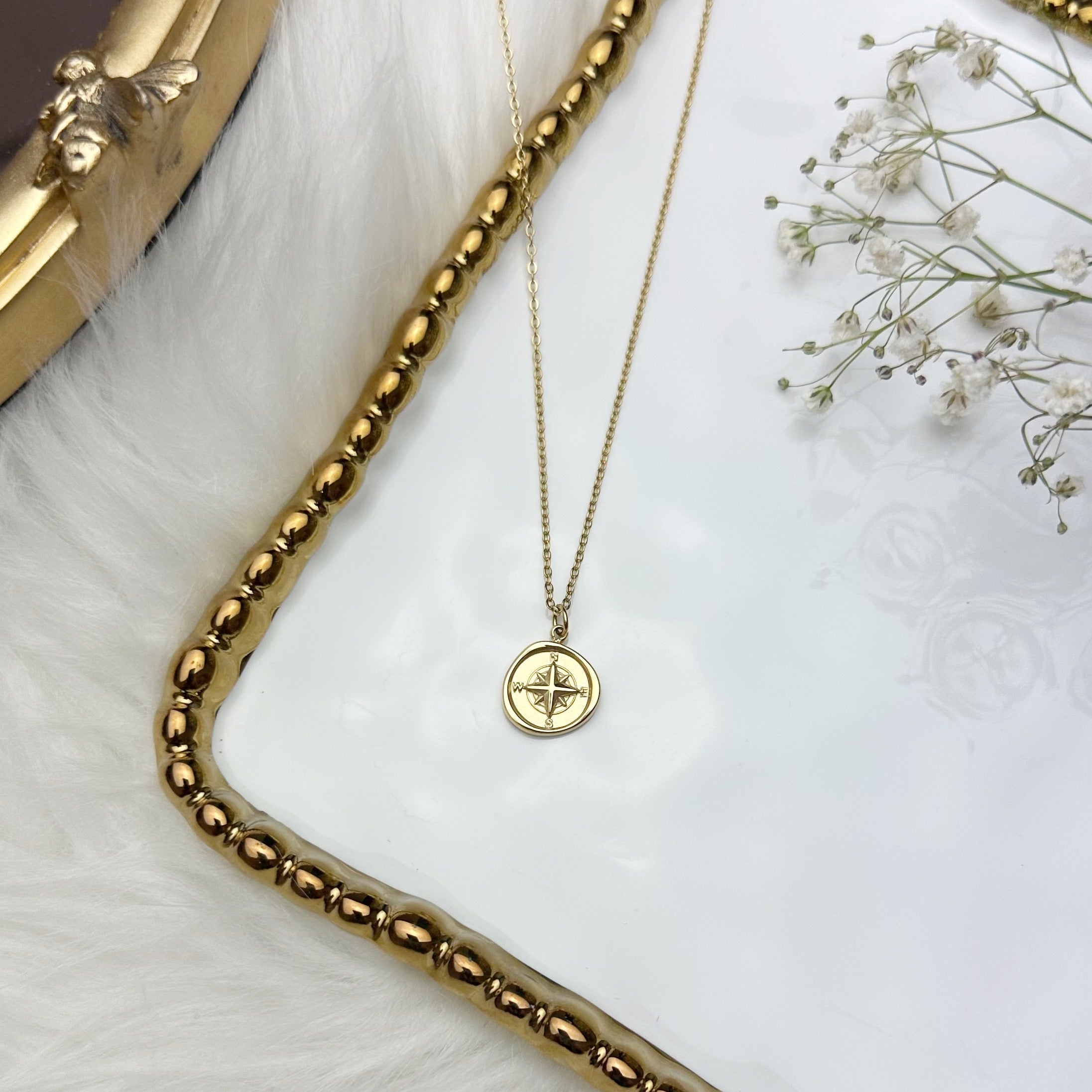 Small Compass Necklace
